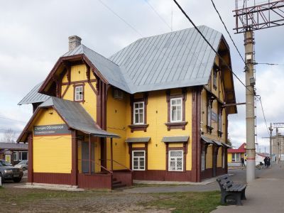 Комплекс первоначальных построек Вологодско-Архангельской линии Северной железной дороги. Станция Обозерская