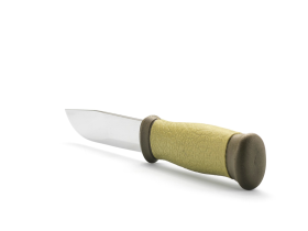 Нож с фиксированным лезвием Morakniv 2000, сталь Sandvik 12C27, рукоять пластик/резина, зеленый