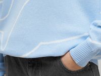 Легкий удлиненный джемпер с хлопком