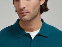 Поло из хлопка пике с длинным рукавом