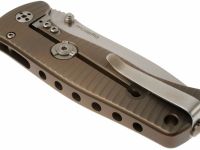 Нож складной LionSteel SR2 B (BRONZE) Mini, сталь Uddeholm Sleipner® Satin, рукоять титан по технологии Solid®, бронзовый