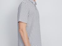 Поло с коротким рукавом в полоску