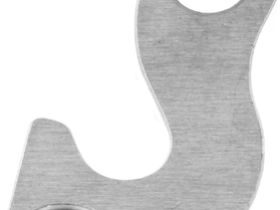 Держатель заднего переключателя "петух" Meta №16 фрезерованный (серебристый)