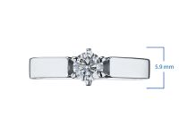 Кольцо из белого золота с бриллиантом э0901кц05166200