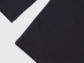 Широкие брюки для девочек, Черный