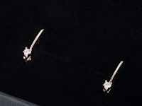 Серьги из красного золота с бриллиантами э0201сг10200130