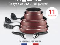Набор посуды Tefal Ingenio Red 11 предметов 04186850