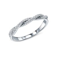 Серебряное кольцо с фианитами