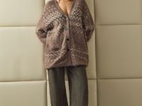 Утеплённые широкие джинсы, Серый