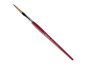 Кисть ушной волос №10 овальная удлиненная Escoda "Filleting and Lettering 6218" короткая ручка