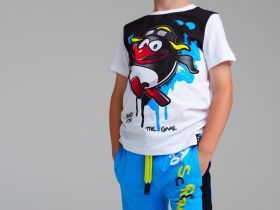 Комплект трикотажный для мальчиков: фуфайка (футболка), шорты