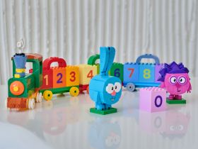 Смешарики AB-1507 Смешарики: Поезд. Учим цифры с Крошем и Ёжиком