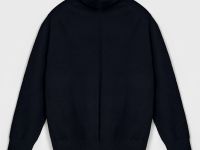 Свитер свободного силуэта с воротником-стойкой