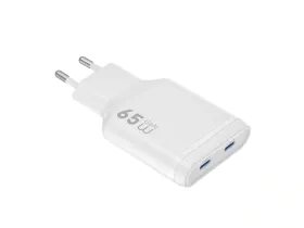 Сетевое зарядное устройство WIWU Essen Slim GaN 65W Type-Cх2 (Wi-G035) (белый)