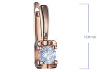 Серьги из красного золота э0212сг06200855