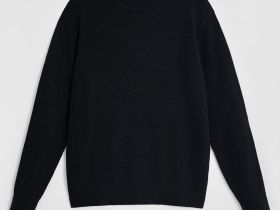 Джемпер прямого силуэта с округлой горловиной