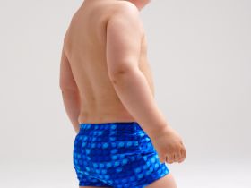 Плавки-шорты детские трикотажные для мальчиков, средней длины