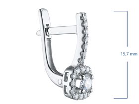 Серьги из белого золота э4712сг12220107