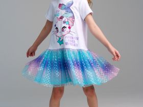 Платье трикотажное для девочек