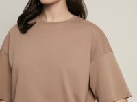 Оверсайз футболка из трикотажного интерлока