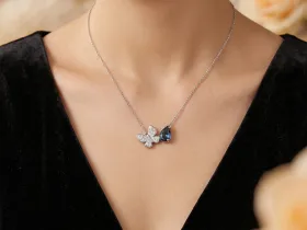 Колье из серебра с и топазом э0671кл02260368_white