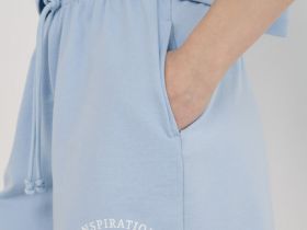 Шорты из трикотажа, Голубой