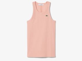 Женская облегающая хлопковая майка Lacoste