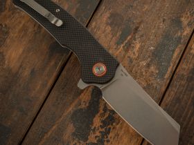 Складной нож CJRB Crag, сталь D2, рукоять G10, черный