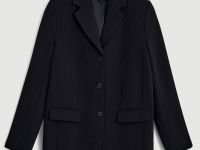 Однобортный жакет полуприлегающего силуэта