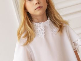 Блузка с коротким рукавом для девочки