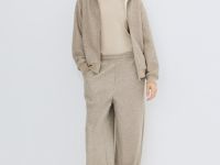 Утеплённая толстовка на молнии, Бежевый