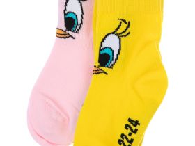 Носки детские трикотажные для девочек, 2 пары в комплекте