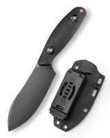 Походный нож Trivisa Aubergine-BM, сталь 14C28N, рукоять микарта, черный