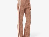 Женские расклешенные спортивные брюки Lacoste с монограммой