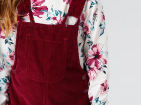 Полукомбинезон текстильный утепленный флисом для девочек