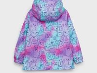 Куртка текстильная с полиуретановым покрытием для девочек (ветровка)