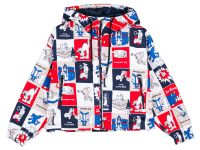 Куртка текстильная с полиуретановым покрытием для девочек (ветровка)