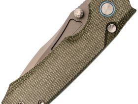 Складной нож Remette Rhino, сталь Sandvik 14C28N, рукоять микарта, зеленый