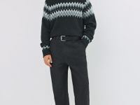 Джемпер с жаккардовым узором, Серый