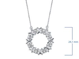 Колье из серебра э0612кл06164900