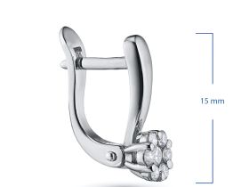 Серьги из белого золота с бриллиантами э4701сг04152800