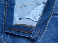 Зауженные джинсы из эластичной ткани, Синий