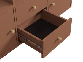 Стеллаж Кейн 2-112x149 Терракотовый