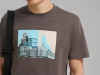 Футболка прямого кроя из хлопкового джерси