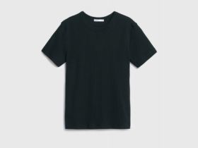 Футболка в рубчик, Черный