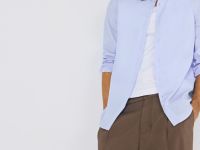 Рубашка из плотной ткани, Голубой