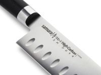Нож кухонный Samura Mo-V Сантоку - SM-0094, сталь AUS-8, рукоять G10, 180 мм