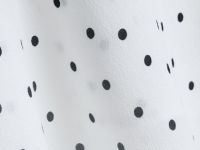 Платье в горох с запахом на завязках, Белый