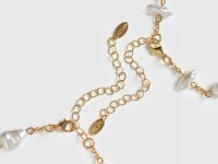 Двойное колье с искусственным жемчугом, Мультицвет