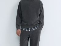 Трикотажные джоггеры с эффектом стирки, Серый